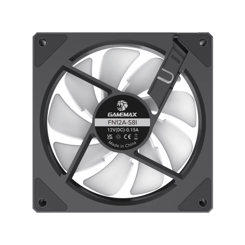 Gamemax | Ventola per case | FN12A-S8I | Nero