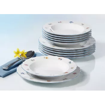 Seltmann Weiden servizio da tavola 12 pz. porcellana bianco