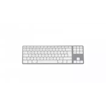 Tastiera Matias FK408BTS-UK Bluetooth tenkeyless alluminio argento — layout UK