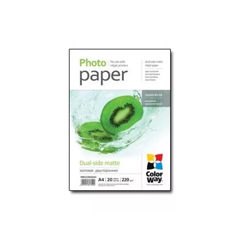 Carta fotografica ColorWay PMD220020A4 A4 opaca 220 g/m² 20 fogli