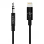 Cavo Belkin Lightning a jack cuffie - Lightning maschio a mini jack stereo maschio - 91,4 cm - nero - per Apple iPhone (Lig