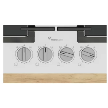 Piano cottura a gas da incasso Bosch PPP6A2I40, 4 zone, griglie in ghisa, nero, 590×520×54 mm, controllo a manopola