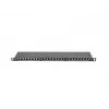 Patch panel LANBERG PPS5-0024-B 24 porte CAT5e, metallo, 0,5 U, 445×99×22,3 mm, nero
