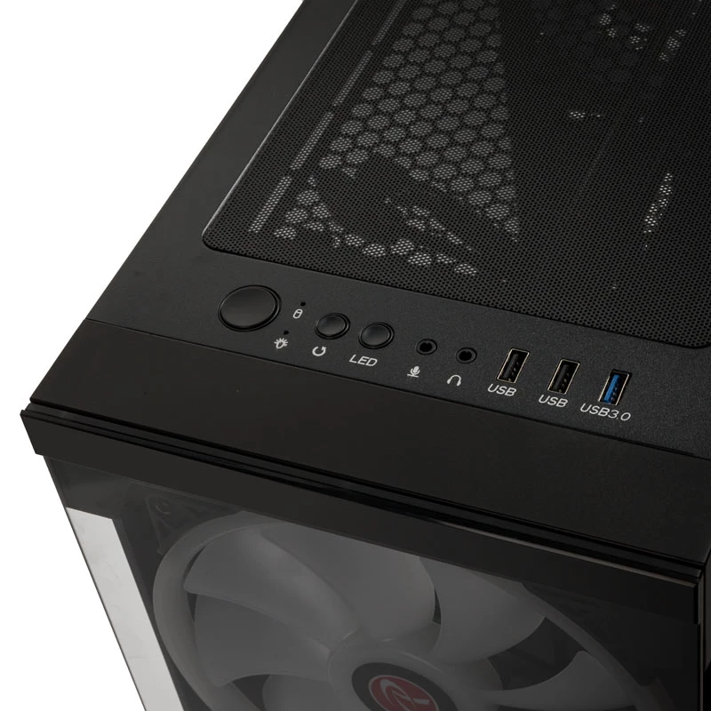 SILENOS PRO versione nera con ventola ARGB e vetro temperato