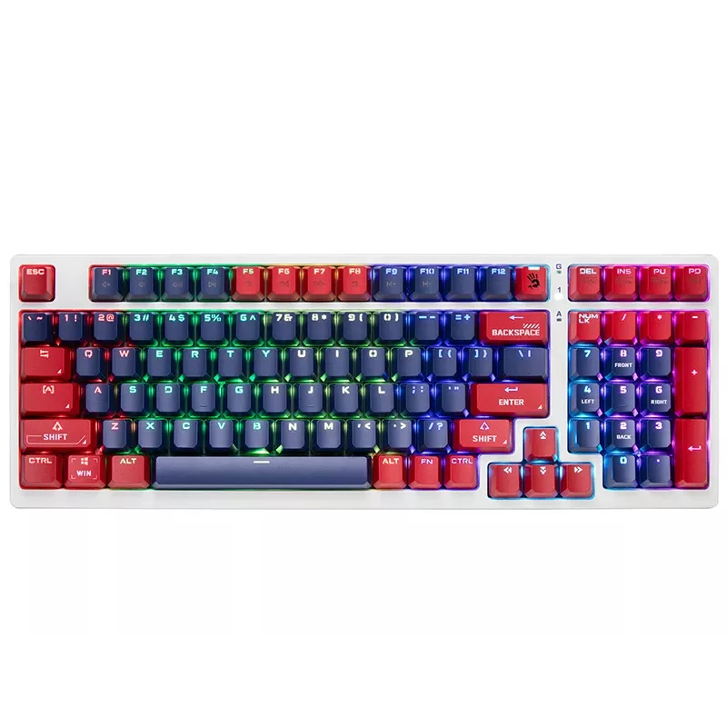 Tastiera gaming meccanica A4Tech Bloody S98, USB, Sports Navy, switch BLMS Red Plus