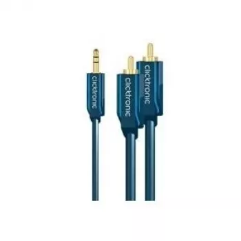 Cavo audio 3,5 mm a 2 x RCA ClickTronic 10 m adattatore MP3