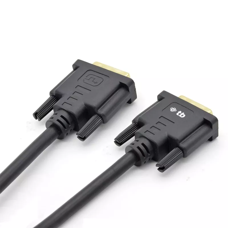 Cavo TB MM DVI 24 + 1 1,8 m, nero, oro (AKTBXVD24DVI18B)