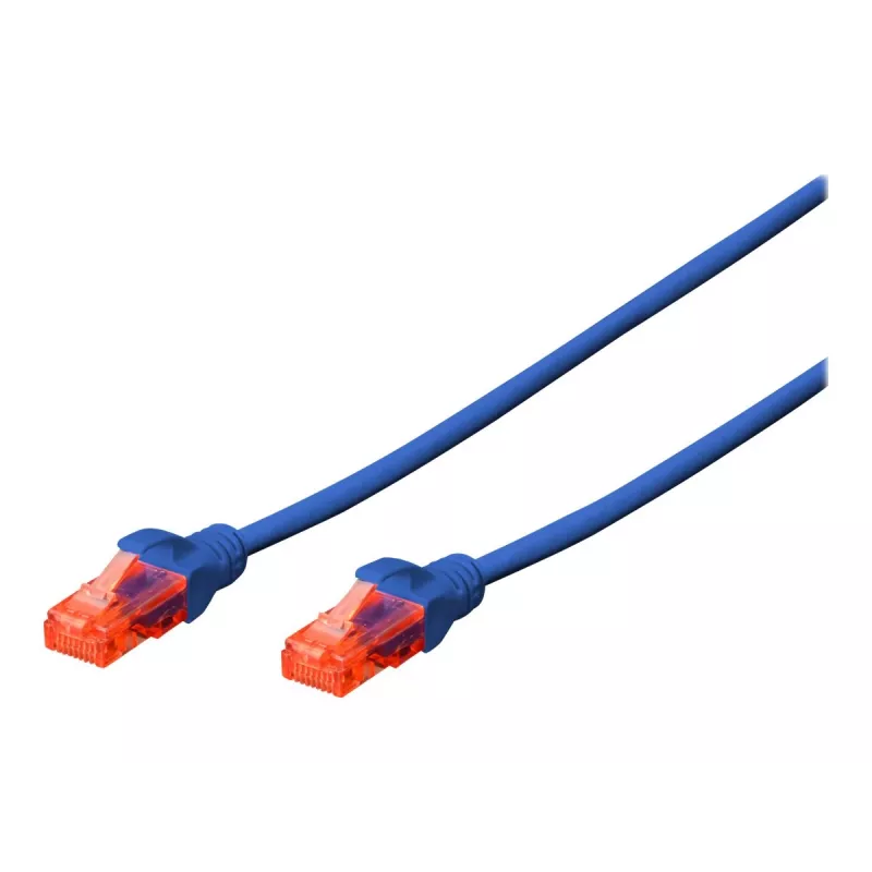 Cavo di rete Digitus CAT 6 U/UTP RJ-45 Cat6 0,25 m blu