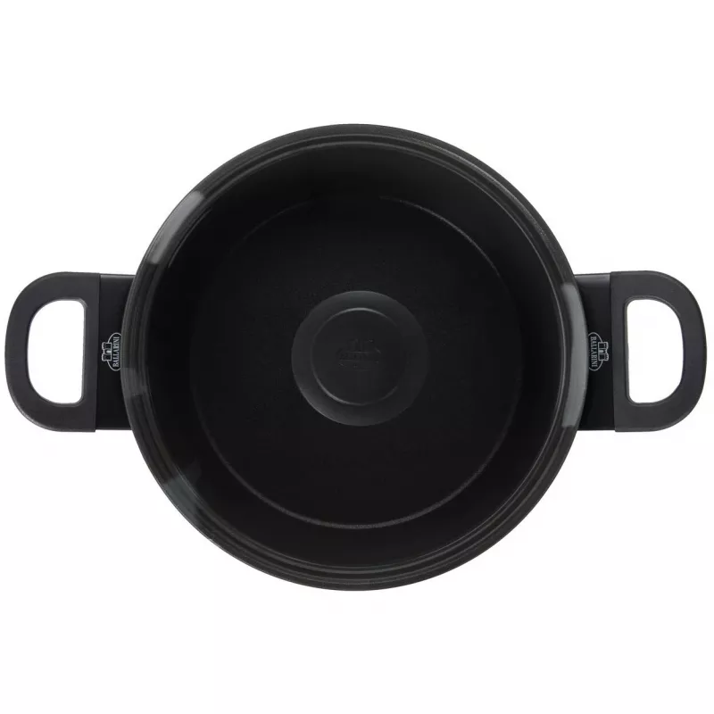 Pentola BALLARINI 75002-920-0 rotonda nera in alluminio 20 cm