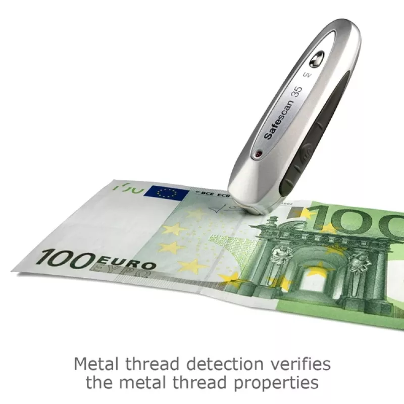 Safescan 35 rilevatore portatile di banconote false, UV / magnetico / filo di sicurezza