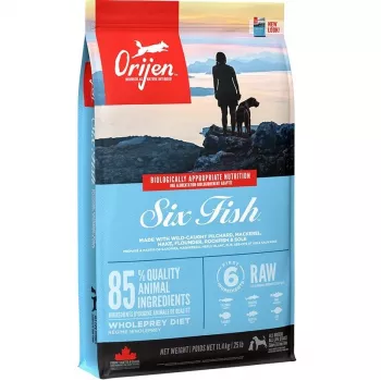 ORIJEN Six Fish - Crocchette per cani - 11,4 kg