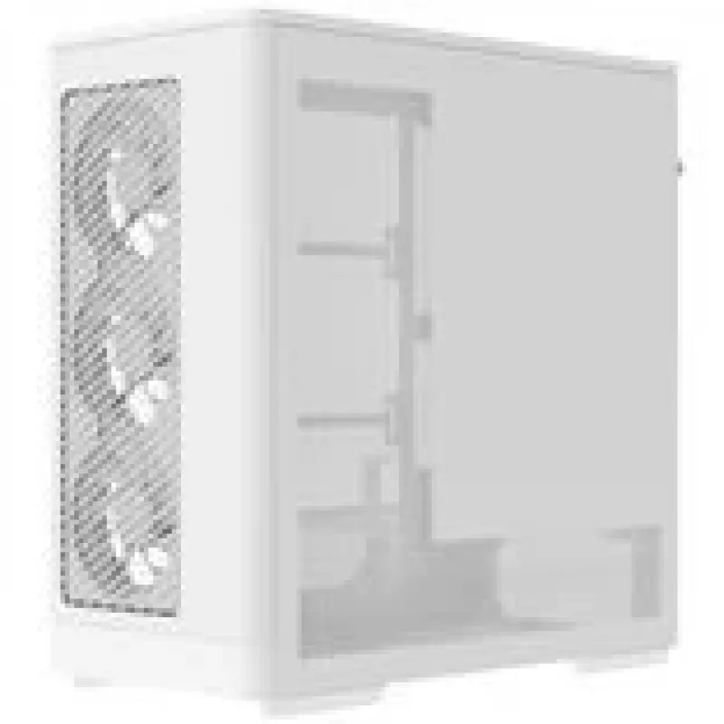 Case per computer AEROCOOL D520A midi-tower ATX vetro temperato RGB — bianco