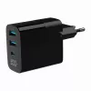 Gembird TA-UC-PDQC30LCD-BK-02 caricabatterie per dispositivi mobili universale nero AC ricarica rapida per interni