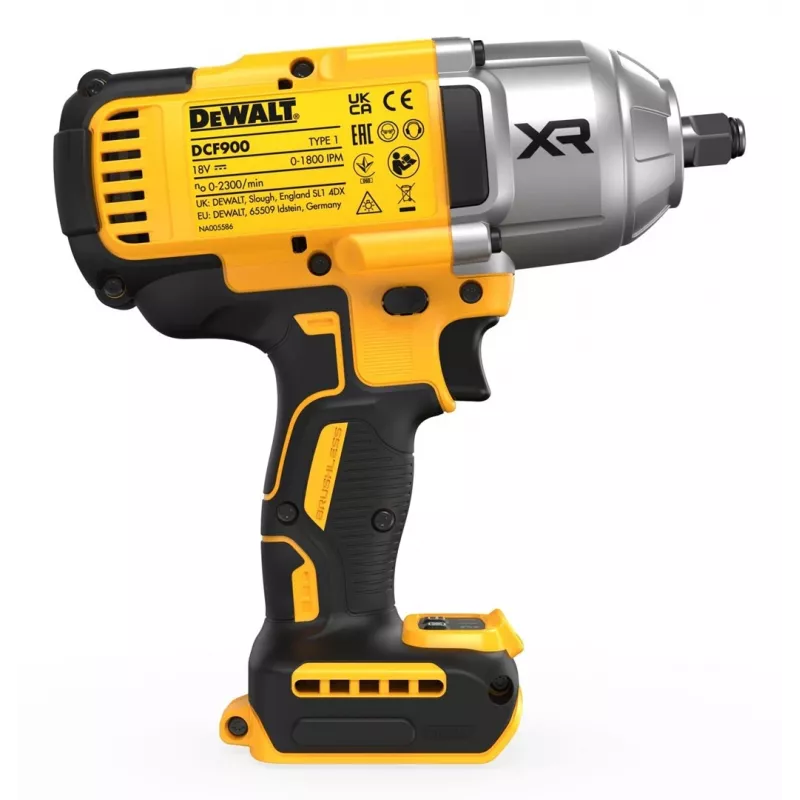 Avvitatore a impulsi senza batteria e caricabatterie 18V DCF900NT DEWALT