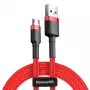 Cavo USB Baseus CAMKLF-C09 2m USB A a Micro-USB B rosso