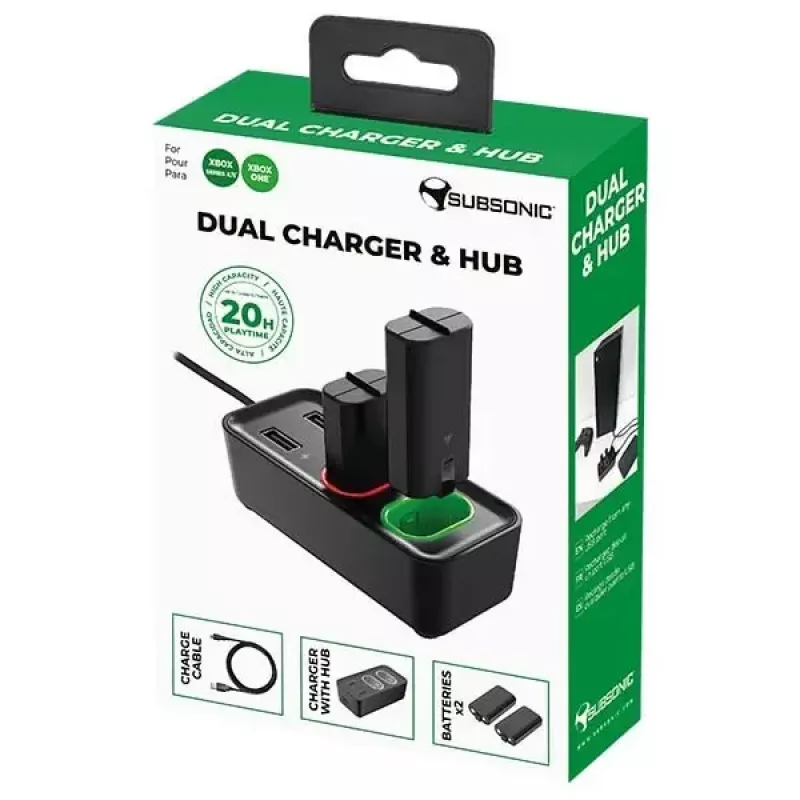 Set caricabatterie Subsonic SA5704 per Xbox One Series S X