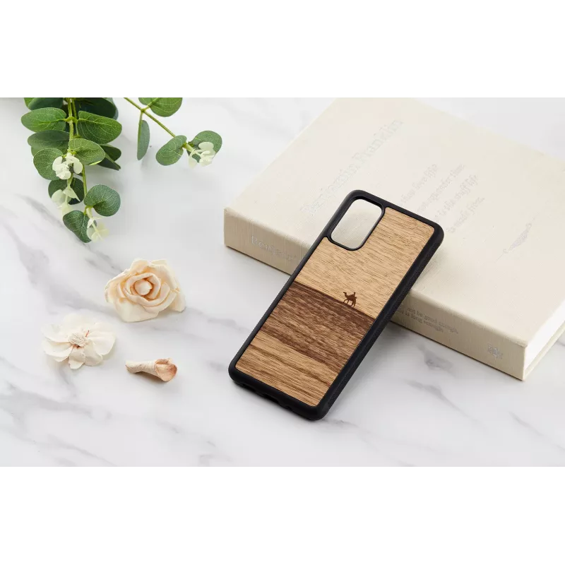 Custodia per smartphone Man and Wood Galaxy S20+ Terra nero cover protettiva per Samsung Galaxy S20+