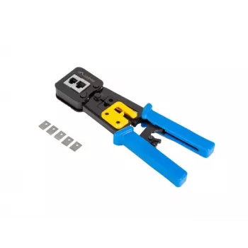 Pinza crimpatrice LANBERG NT-0204 per connettori RJ-45, nero/blu, 272×110,5×30 mm, 140 g