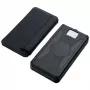 Powerbank portatile PowerNeed ES20000B 20000mAh — 2x USB 5V/2A, 9W, resistente all'acqua, nero, 370 g