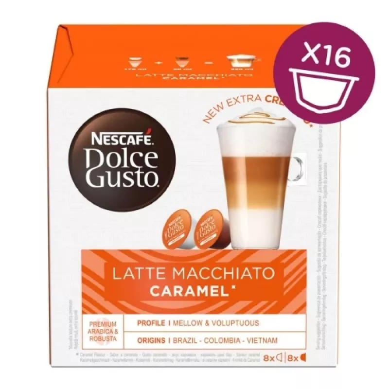 Nescafe Dolce Gusto Caramel Latte Macchiato caffè, 16 capsule