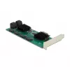 Scheda DeLOCK 8 porte SATA PCI Express x1 formato low-profile