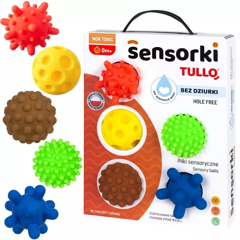 Palle sensoriali senza fori TULLO 5 pezzi