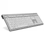 Tastiera Logickeyboard SKB-AJPU-FR universale USB AZERTY francese alluminio bianco
