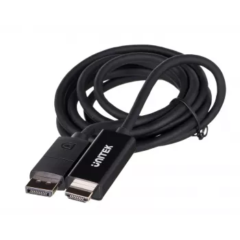Cavo UNITEK DisplayPort 1.2, HDMI, 4K@60 Hz, 1,8 m, V1608A
