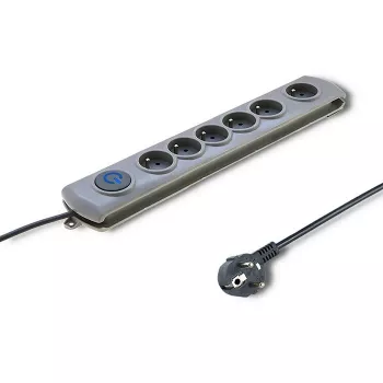 Protezione da sovratensione QOLTEC 50199 — 6 prese, cavo 5 m