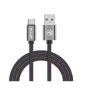 Cavo dati USB Tellur USB a Type-C 1 m denim, cavo intrecciato da 1 m per ricarica e trasferimento dati