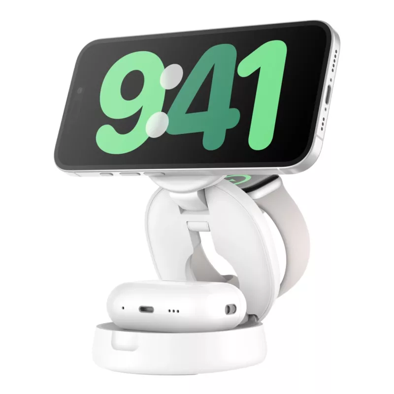 Caricabatterie Belkin WIZ034KQWH da interno USB caricabatterie wireless ricarica rapida bianco