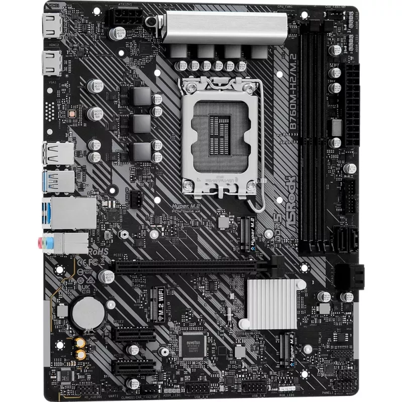 Scheda madre ASRock B760M-H2/M.2 DDR5 LGA1700 Micro-ATX