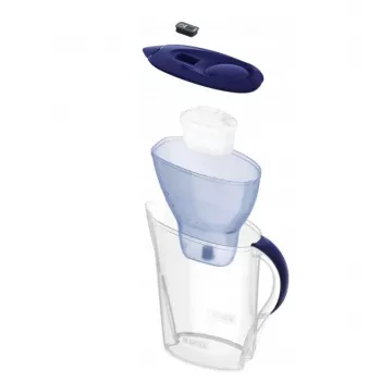 Caraffa filtrante BRITA Marella 2,4 l con 3 cartucce Pure Performance, Maxtra Pro, blu
