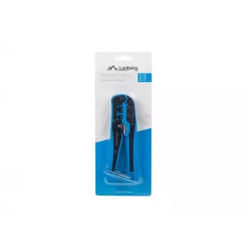 Pinza crimpatrice Lanberg NT-0202 per RJ45/RJ12/RJ11, nero/blu