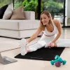 Rebel Active RBA-3151-BK tappetino da ginnastica, TPE, 183 x 61 cm, 6 mm, nero