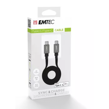 Cavo USB Emtec T700C2 1,2 m USB-C nero