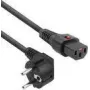ACT cavo di alimentazione CEE 7/7 connettore maschio (angolare) – C13 IEC Lock nero 3 m, EL234S