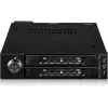 Adattatore per vano unità icy dock MB092VK-B per 2 SSD U.2 / U.3 NVMe da 6,3 cm su vano da 3,5 pollici (nero)