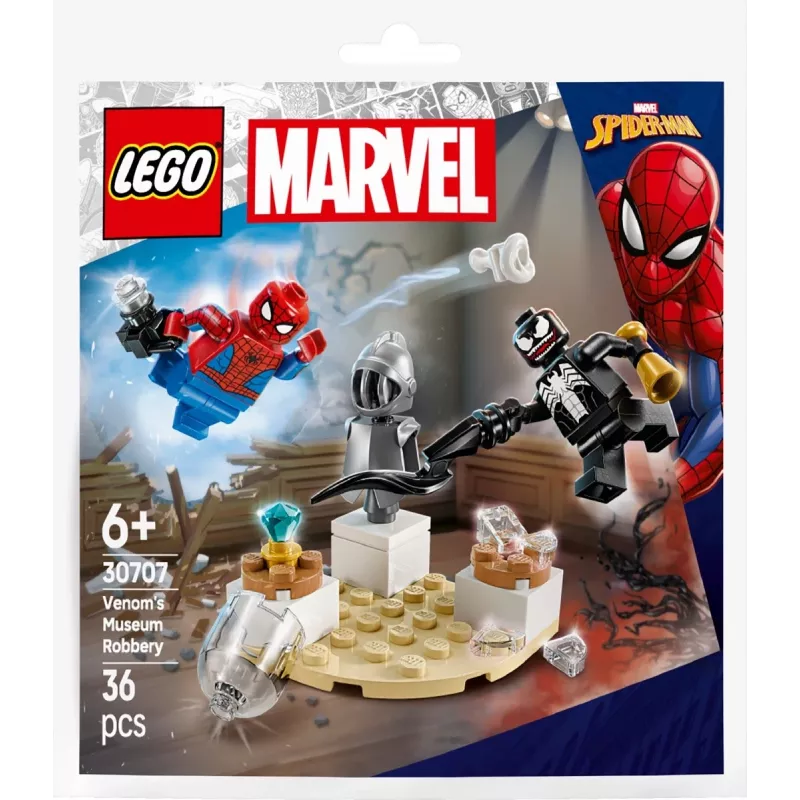 Giocattolo da costruzione LEGO Venoms Museumsraub set polybag 30707 – Marvel Super Heroes, piccolo set da collezione