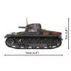 Kit di costruzione Cobi Panzer I Ausf. B – 654 pezzi, modello dettagliato da costruzione