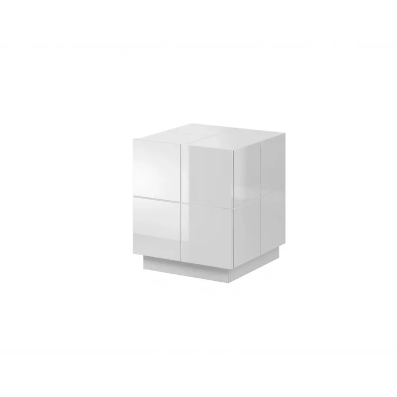 Comodino Cama REJA bianco lucido/bianco lucido