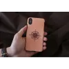 Custodia per smartphone man and wood per iPhone X/XS, nero, custodia protettiva con dettaglio bussola