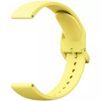 Cinturino per orologio Xiaomi BHR9470GL TPU di ricambio, giallo limone, regolabile 135–205 mm