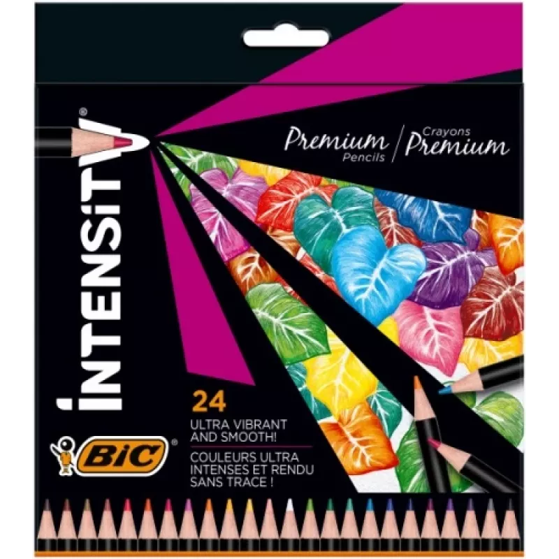 Matite colorate BIC Intensity 24 colori 967823