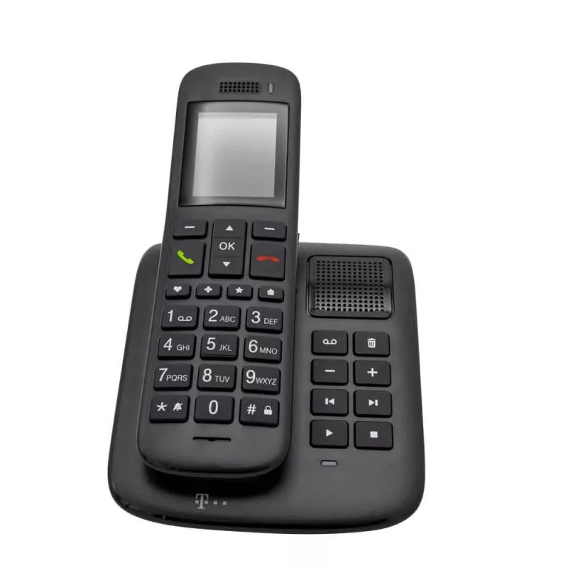 Telefono DECT Telekom Sinus A 32 con identificazione chiamante ebony