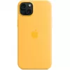 Apple iPhone 15 Plus custodia in silicone con MagSafe, Sunshine, MWNF3ZM/A