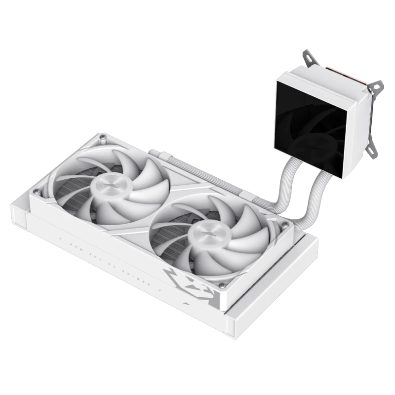 Dissipatore a liquido per CPU Gamemax | GLACIER 240 LCD WH | Intel, AMD