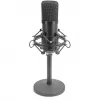 Microfono a condensatore USB, studio nero