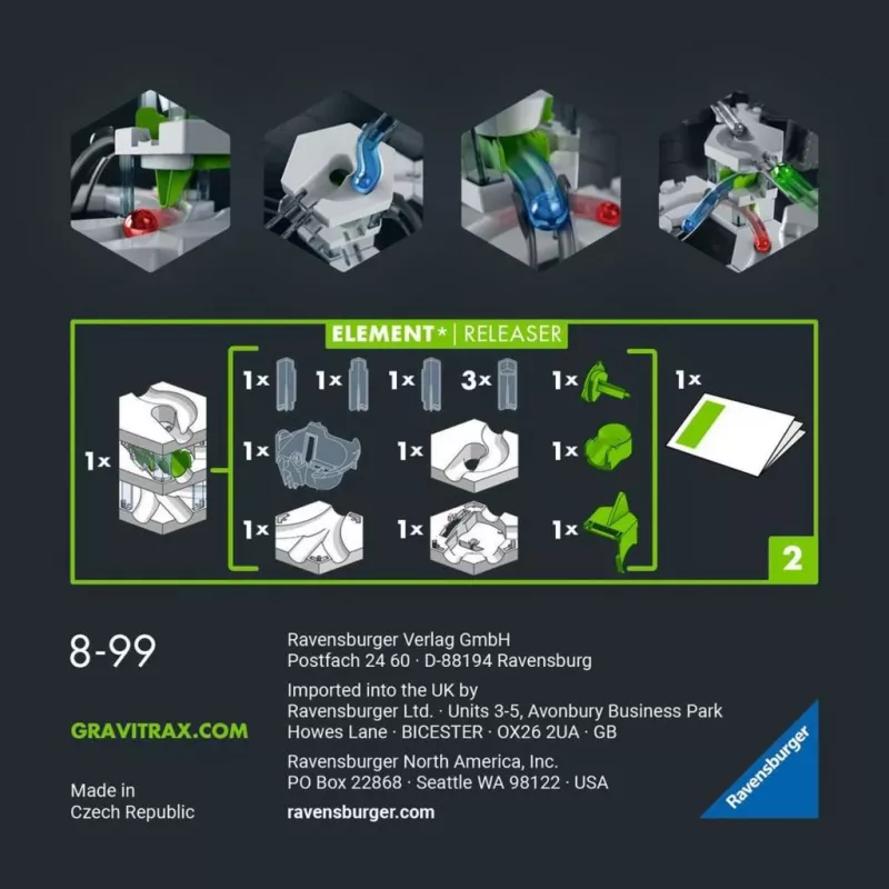 Ravensburger GraviTrax PRO elemento releaser pista di biglie (27486)