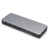 Digitus DA-70918 docking station USB-C, 13 porte, 3x HDMI, 2x DP, 4x USB-A, 1x USB-C, RJ-45 1GbE, SD, audio, 150 W